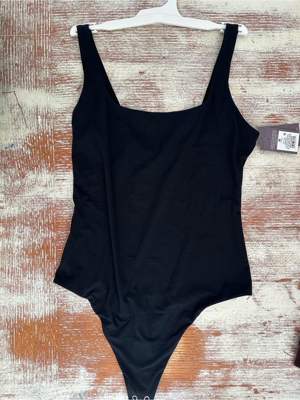 Auden Black Scoop Neck Bodysuit